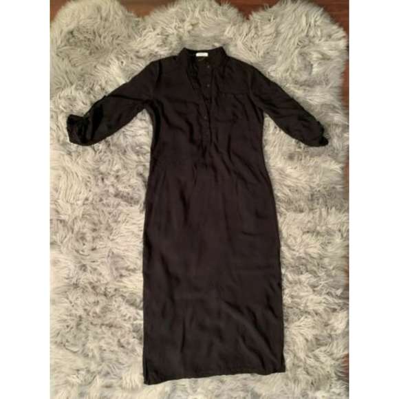 ANSELF Black Thin Maxi Dress Medium - Picture 1 of 7